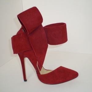 NIB Red Bow Pump - Aminah Abdul Jillil